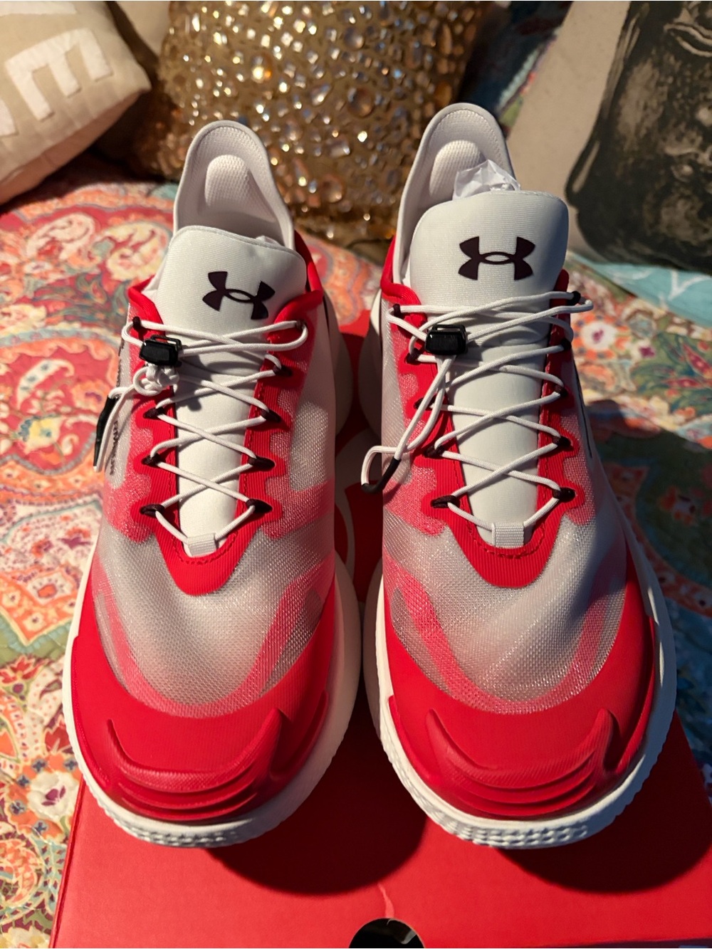Under Armour Red and White Nova Slipspeed NEW